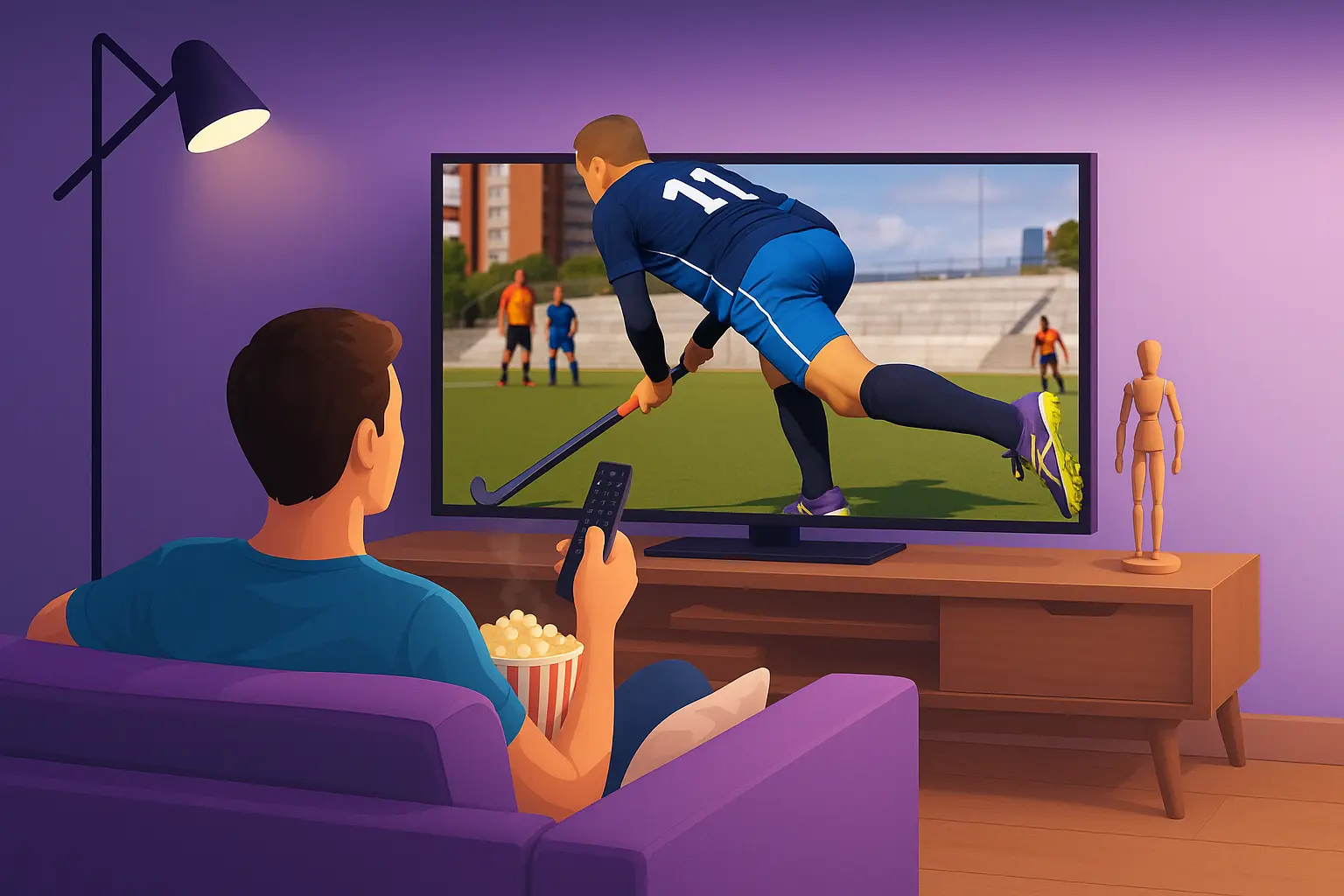 Famille profitant d’un lecteur IPTV Smarters Pro dans le salon